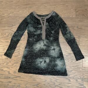 Custo Barcelona Long Sleeve Mini Dress Size Medium -8 ( 3 custo Barcelano size)